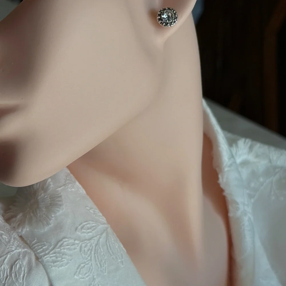 Silver Tone Fashionable  Casual Earrings